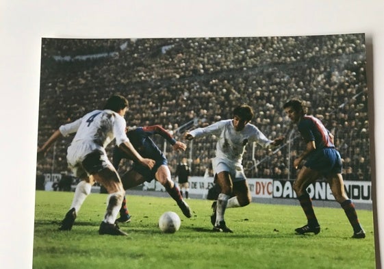 El Valencia batió al Barcelona en Mestalla por 1-0 en la temporada 77-78 gracias al solitario gol de Saura.