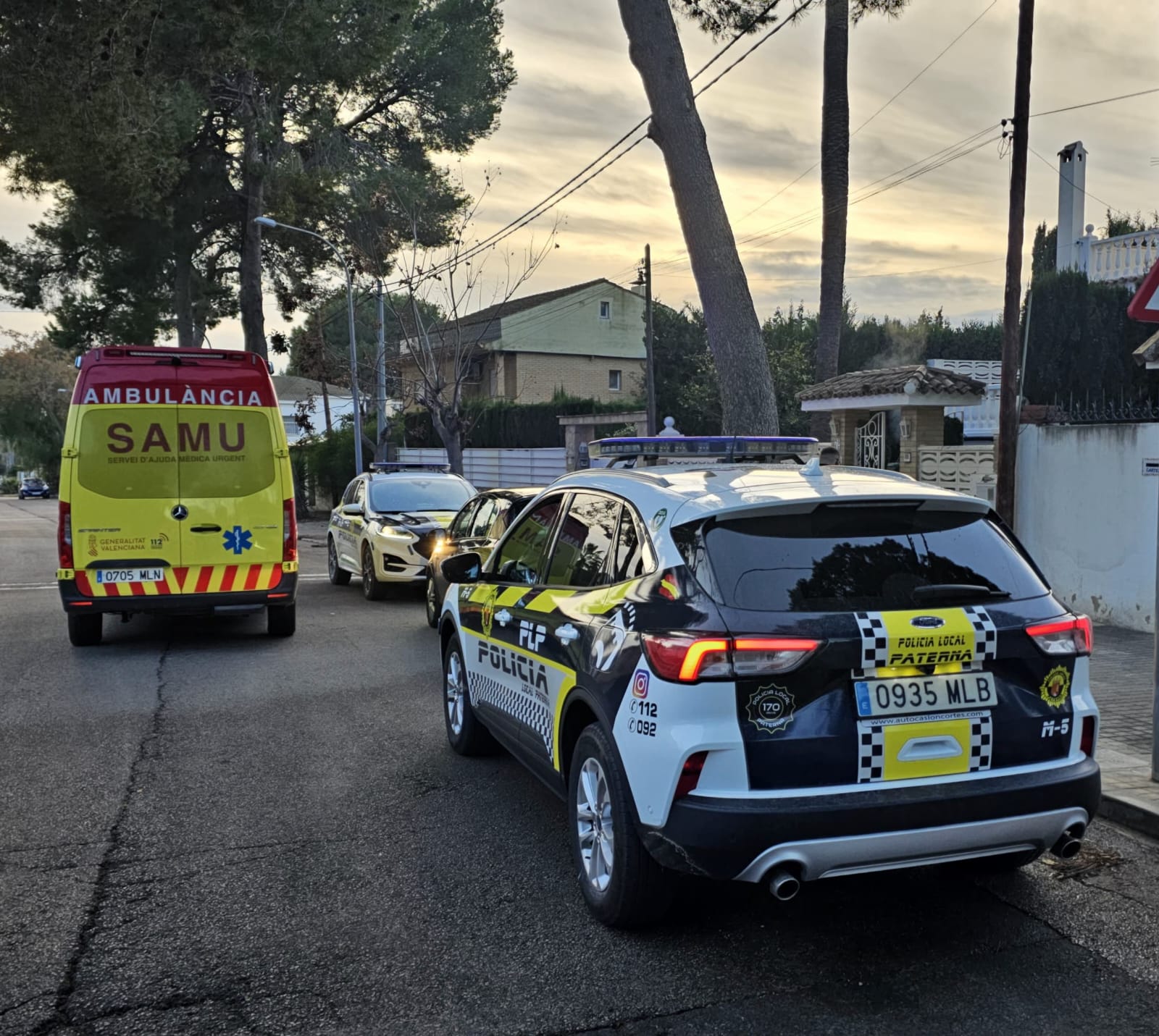 Vehículos de la Policía Local de Paterna.