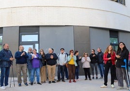 Protesta en contra de los apartamentos turísticos.