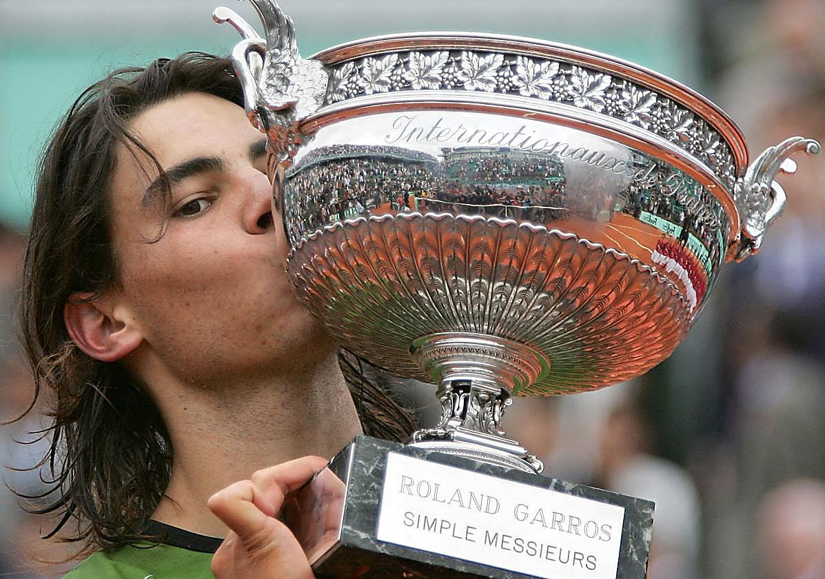 Rafa Nadal en el año 2005.