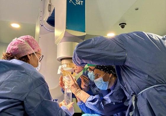 El nuevo aparato de última tecnología del hospital Clínico.