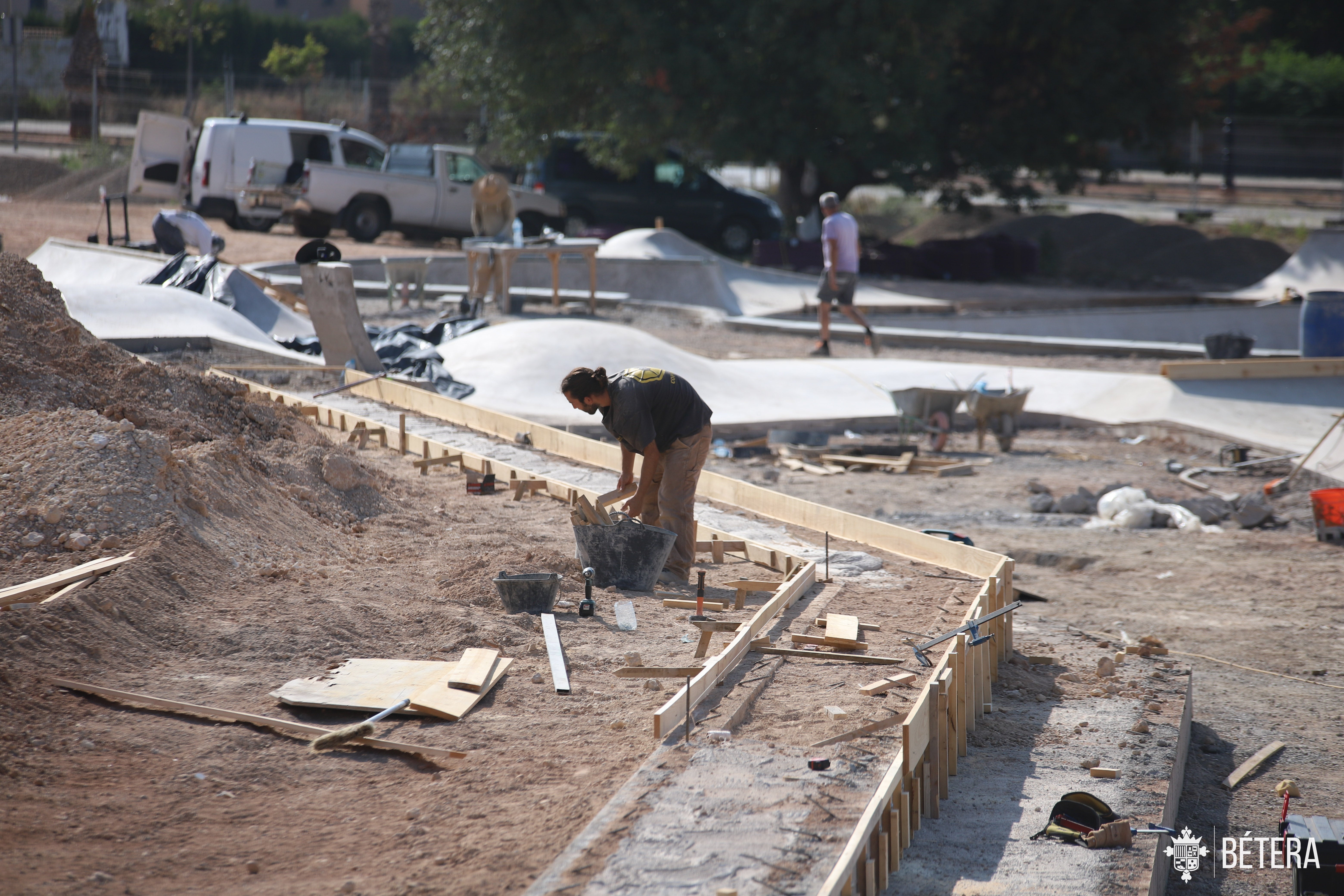 Estado de las obras del parque.