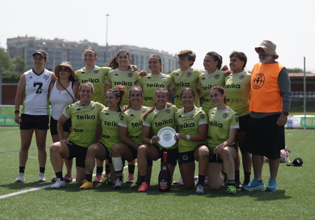 La plantilla del Rugby Turia.