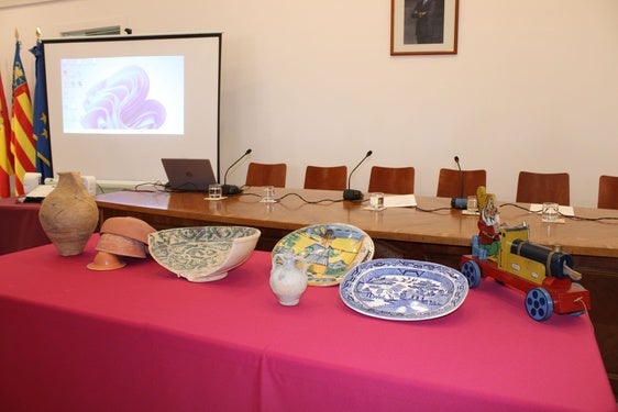 Parte de las piezas de Dénia que se exhibirán desde noviembre en el MARQ.