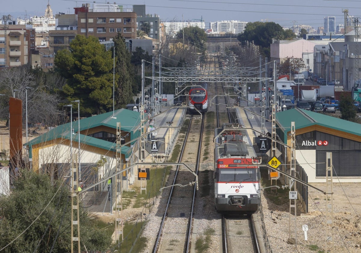 La estación de Albal.