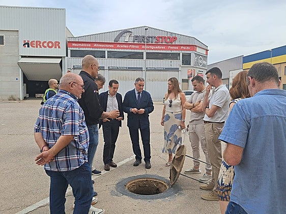 Gan Pampols en su visita a l'Alcúdia.