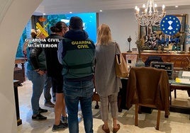 Uno de los registros que realizaron los agentes.