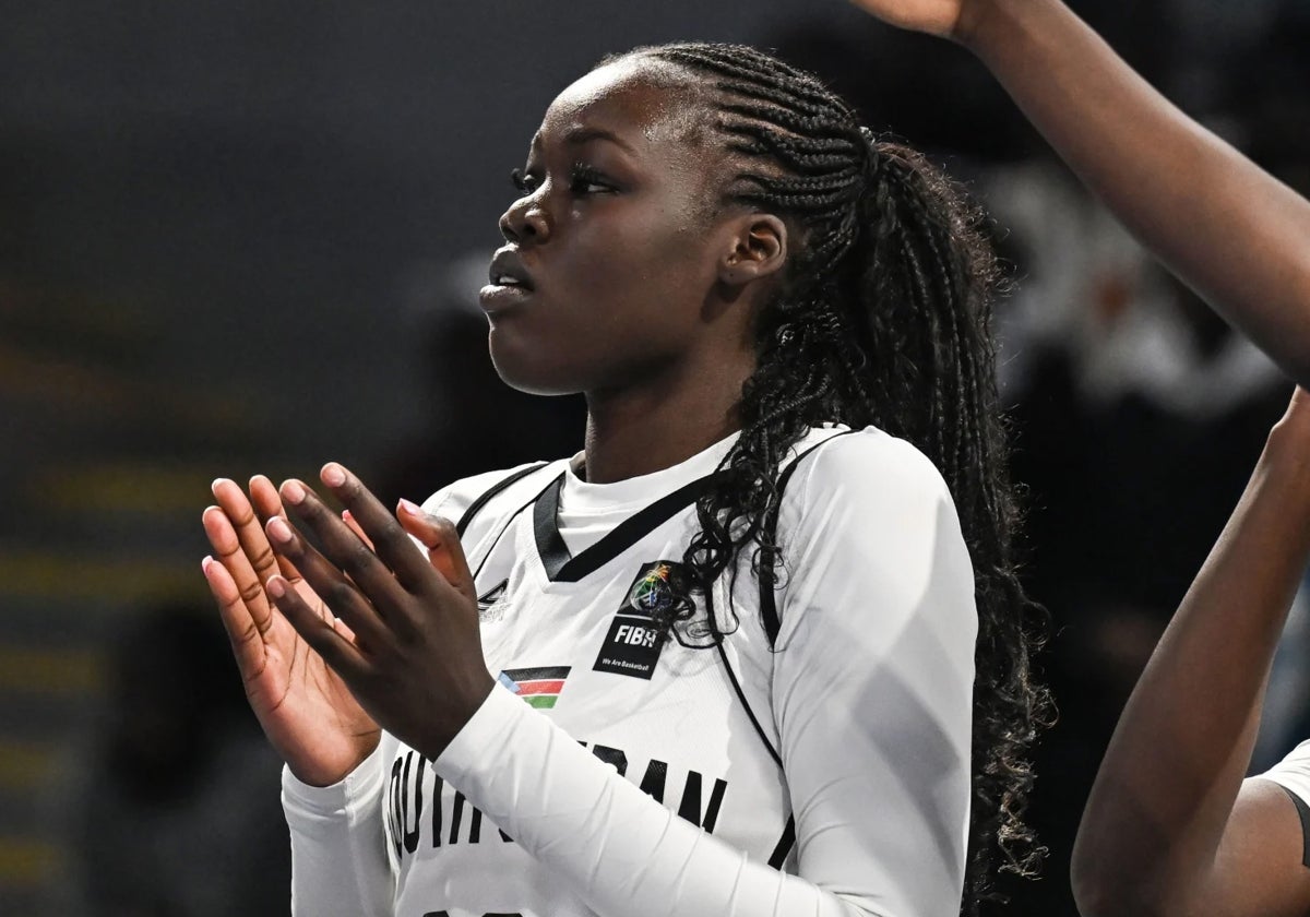 Piath Gabriel, en un partido con su selección.