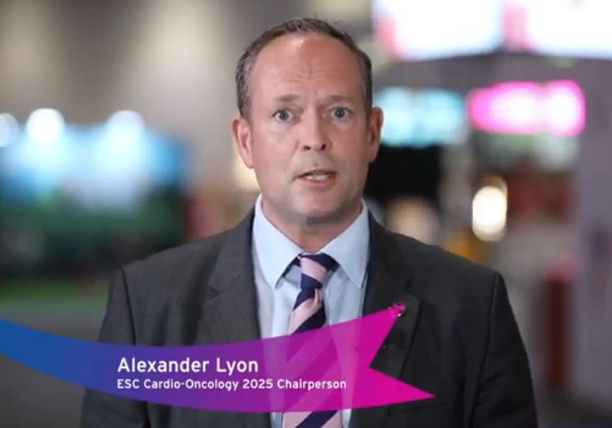 El doctor Alexander Lyon, presidente de la Sociedad Europea de Cardiología