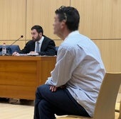 El acusado, durante el juicio.