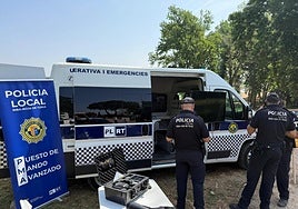 Recursos de la Policía Local presentados este jueves.