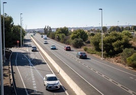 Carretera N322 a su paso por Torrevieja.