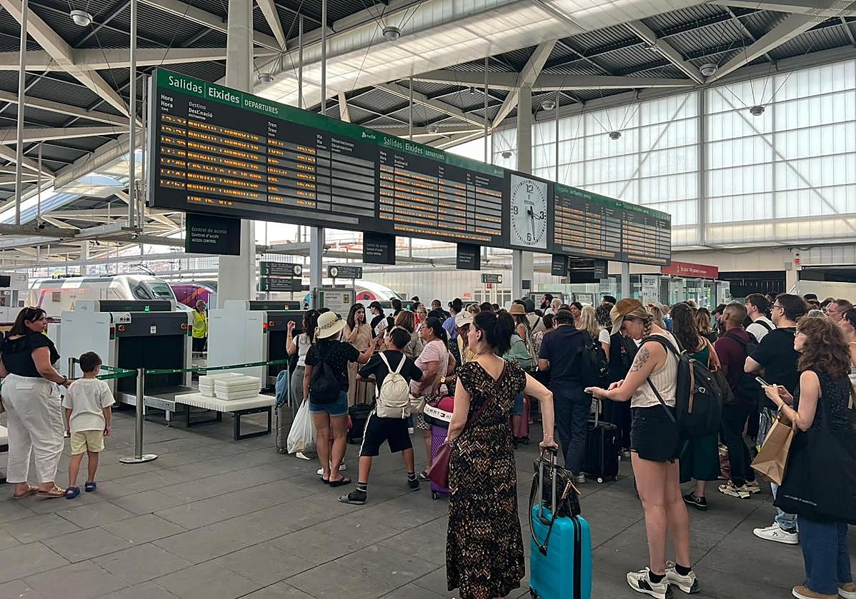 Estación de Joaquín Sorolla este jueves.