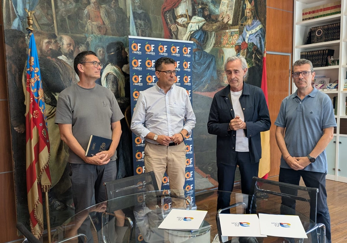 Javier Castellar, Juan Ramón Adsuara y Armando Hernández.