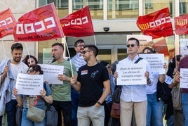 Participantes en la concentración del pasado 19 de mayo en Valencia.