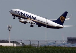 Un avión de Ryanair en una imagen de archivo.