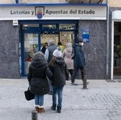 Colas en una administración de lotería, imagen de archivo.