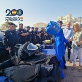 La delegada del Gobierno en la presentación esta semana del operativo especial de seguridad para el verano.