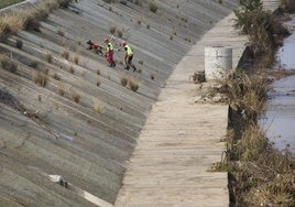 Nuevo cauce del río, tras la dana.