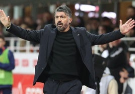 Gennaro Gattuso, entrenando.