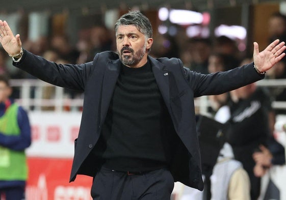 Gennaro Gattuso, entrenando.