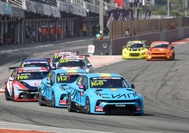 Un instante de la carrera.
