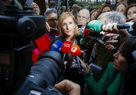 Pradas, a su llegada a la Ciudad de la Justicia para declarar por la dana.