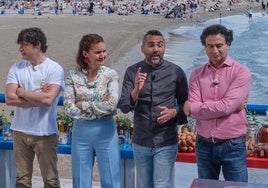 El jurado de 'Masterchef', este lunes, en Alicante.