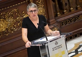 La portavoz de Compromís en el Ayuntamiento de Valencia Papi Robles.