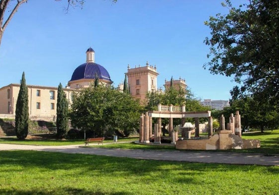 Simulación de la Tortada, en el Jardín del Turia.