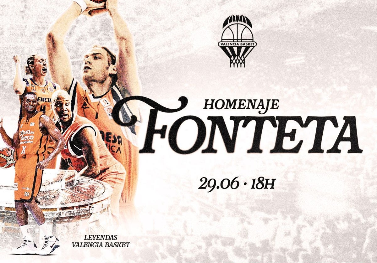 Cartel del homenaje.