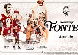 Cartel del homenaje.