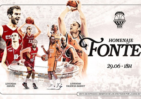 Cartel del homenaje.