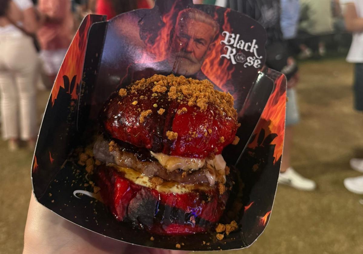 Una hamburguesa de la Champions Burger.