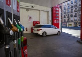 Surtidor de una gasolinera.