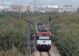 El tren que una Valencia con Gandia.