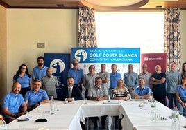Los miembros de la Asociación de Campos de Golf de la Costa Blanca y Comunitat Valenciana.