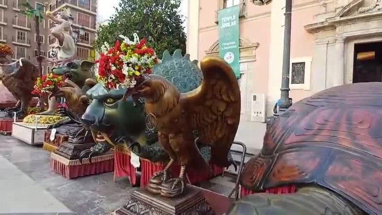 Les Roques del Corpus salen a la calle en Valencia