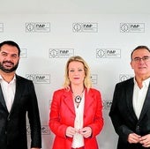 Modesto Sabater, Paqui Bartual y Miguel Bailach.