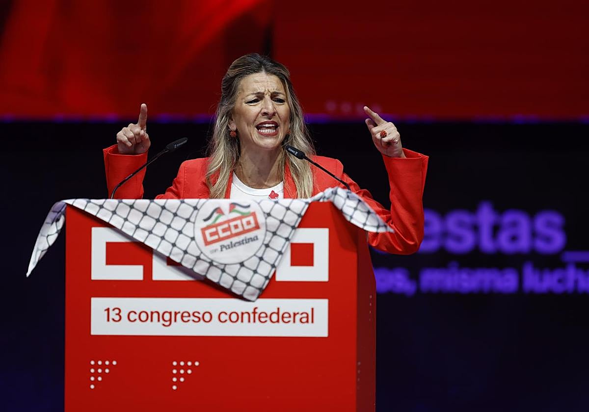 Yolanda Díaz: «En España es imposible vivir con dignidad con 1.667 euros al mes»