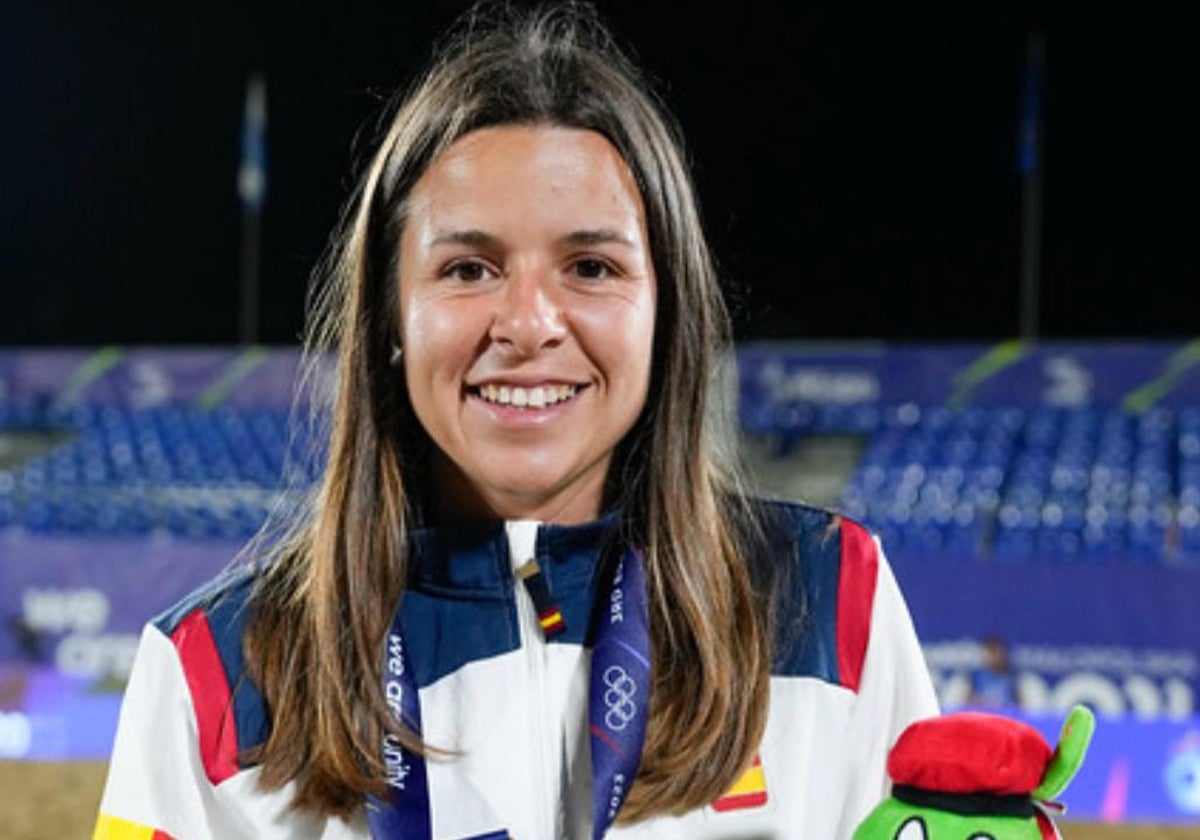 Jennifer Pedro, con la selección.