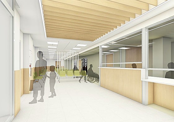 Proyecto de cómo quedará la entrada de Urgencias del Peset.