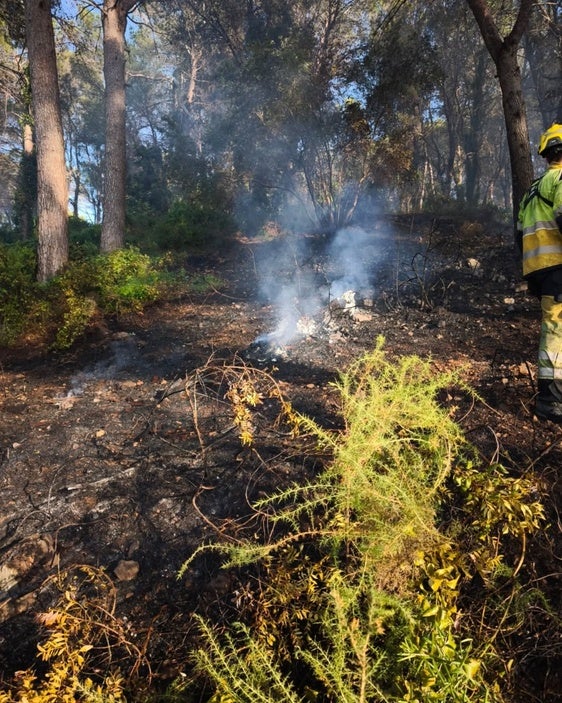 Conato de incendio en la Barraca.