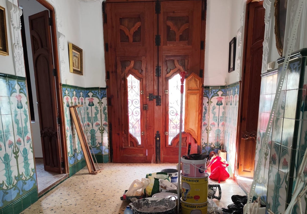 Una de las casas con gran valor patrimonial afectadas en proceso de restauración.
