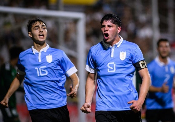 Jugadores de Uruguay, durante la edición anterior.