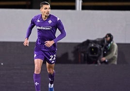 Matías Moreno, durante un partido.
