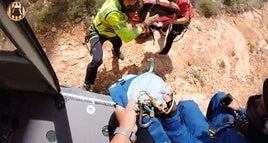 Grupo de Rescate en Altura del Consorcio Provincial de Bomberos.