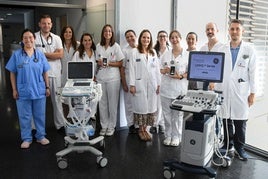 Especialistas de Medicina Interna de la Unidad de Ecografía Clínica.