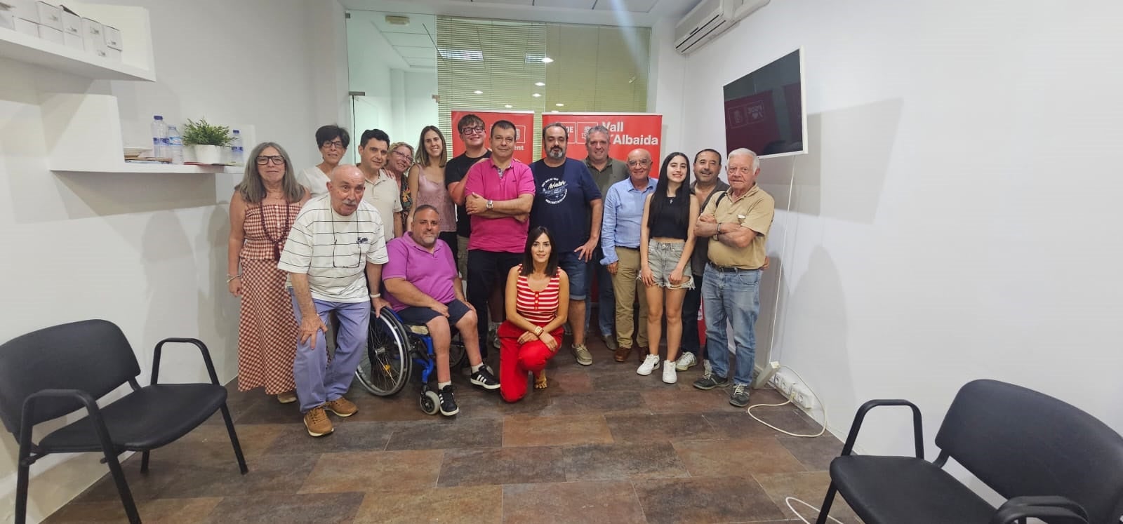Miembros de la Agrupación Socialista de Ontinyent.