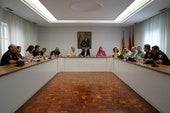 Junta Local de Seguridad celebrada este miércoles en el salón de plenos de Xàtiva.